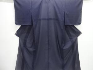 未使用品　駒絽一つ紋色無地着物